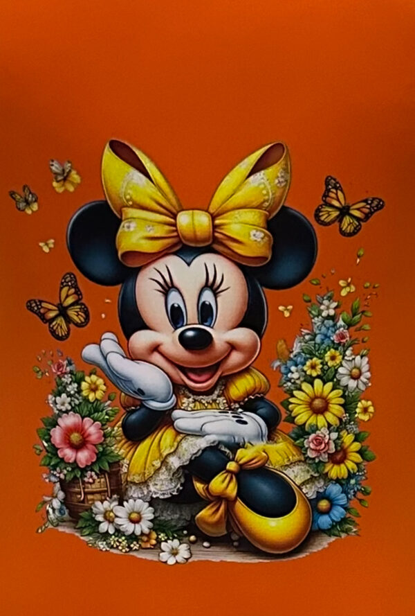 Robe orange à imprimé Minnie Mouse – Image 4