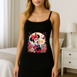 Robe noire avec imprimé Minnie Mouse